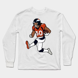 Phillip Lindsay Hurdle Touchdown Celebration - Denver Broncos Long Sleeve T-Shirt